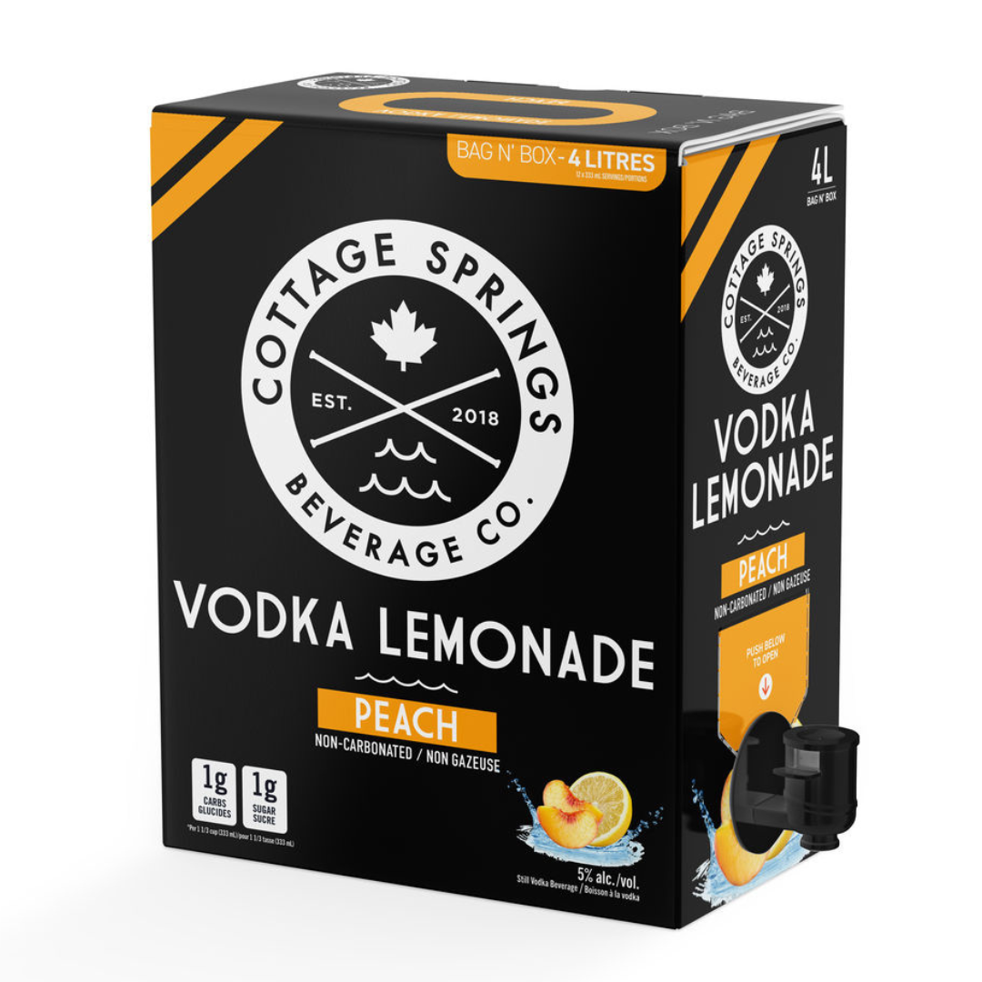 Cottage Springs Vodka Peach Lemonade 4L Coop Wine Spirits Beer Saskatoon