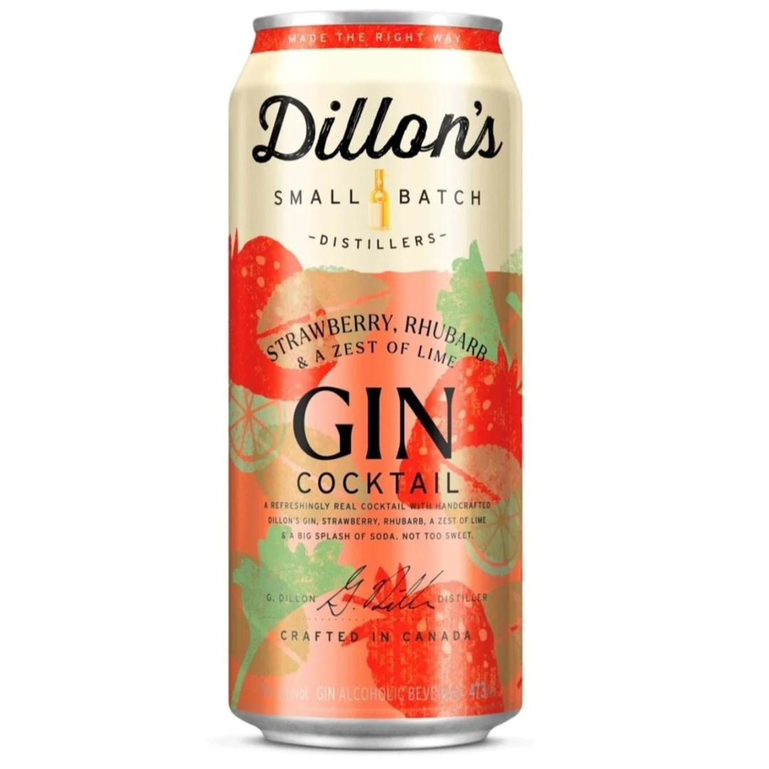 Strawberry Rhubarb gin cocktail