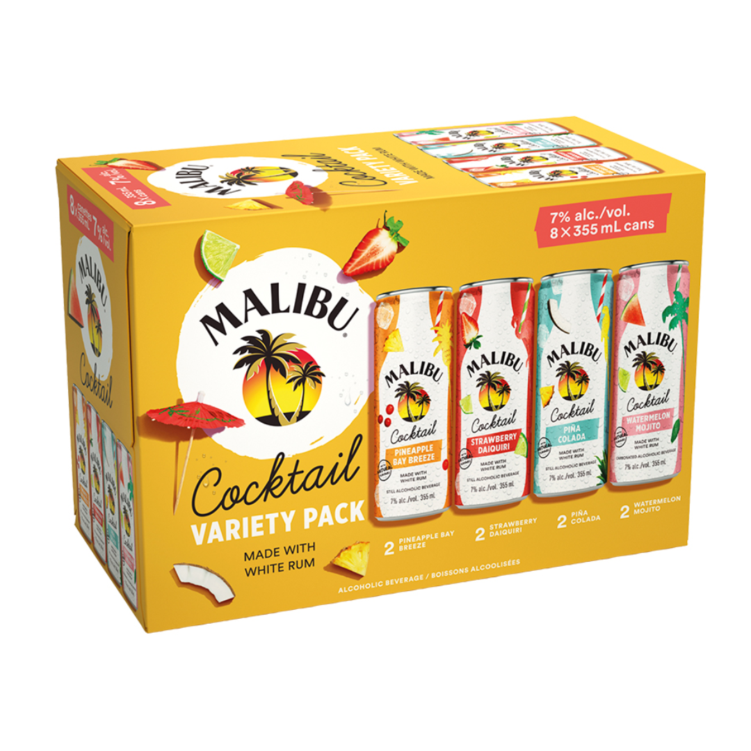 Malibu Cocktail Mixer Pack 8 cans Co op Wine Spirits Beer Saskatoon
