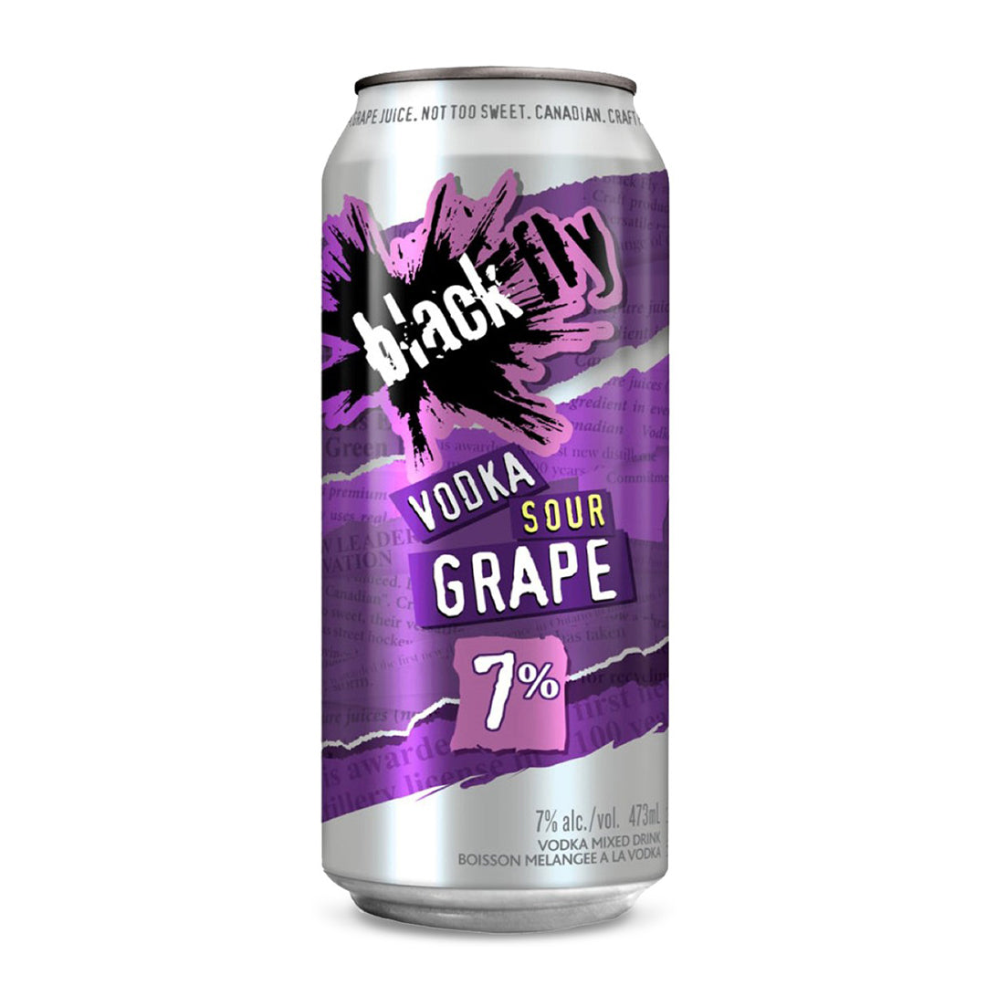 Black Fly Vodka Sour Grape single can – Co-op Wine Spirits Beer
